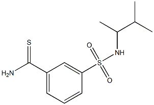 3-[(3-methylbutan-2-yl)sulfamoyl]benzene-1-carbothioamide Struktur