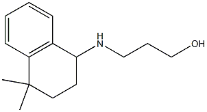 3-[(4,4-dimethyl-1,2,3,4-tetrahydronaphthalen-1-yl)amino]propan-1-ol Struktur