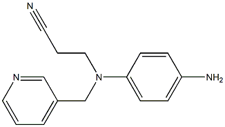 3-[(4-aminophenyl)(pyridin-3-ylmethyl)amino]propanenitrile Struktur