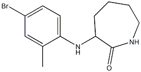 3-[(4-bromo-2-methylphenyl)amino]azepan-2-one Struktur