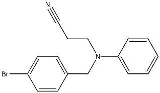 3-[(4-bromobenzyl)(phenyl)amino]propanenitrile Struktur