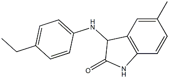 3-[(4-ethylphenyl)amino]-5-methyl-2,3-dihydro-1H-indol-2-one Struktur