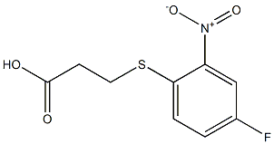 3-[(4-fluoro-2-nitrophenyl)sulfanyl]propanoic acid Struktur