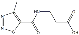 3-[(4-methyl-1,2,3-thiadiazol-5-yl)formamido]propanoic acid Structure