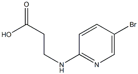 3-[(5-bromopyridin-2-yl)amino]propanoic acid Struktur