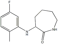 3-[(5-fluoro-2-methylphenyl)amino]azepan-2-one Struktur