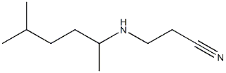 3-[(5-methylhexan-2-yl)amino]propanenitrile Struktur