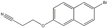 3-[(6-bromo-2-naphthyl)oxy]propanenitrile Struktur