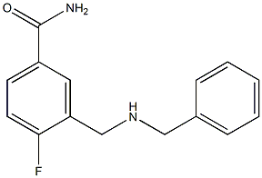 3-[(benzylamino)methyl]-4-fluorobenzamide Struktur