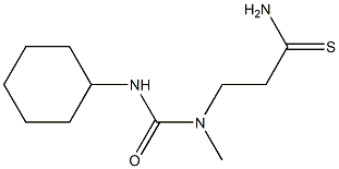 3-[(cyclohexylcarbamoyl)(methyl)amino]propanethioamide Struktur