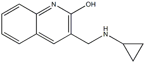 3-[(cyclopropylamino)methyl]quinolin-2-ol Struktur