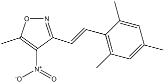 3-[(E)-2-mesitylvinyl]-5-methyl-4-nitroisoxazole Struktur