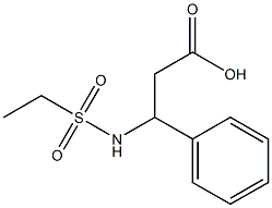 3-[(ethylsulfonyl)amino]-3-phenylpropanoic acid Struktur