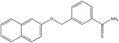 3-[(naphthalen-2-yloxy)methyl]benzene-1-carbothioamide Struktur