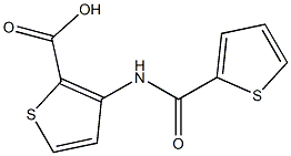 3-[(thien-2-ylcarbonyl)amino]thiophene-2-carboxylic acid Struktur