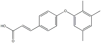 3-[4-(2,3,5-trimethylphenoxy)phenyl]prop-2-enoic acid Struktur