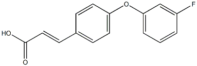 3-[4-(3-fluorophenoxy)phenyl]prop-2-enoic acid Struktur