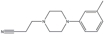 3-[4-(3-methylphenyl)piperazin-1-yl]propanenitrile Struktur