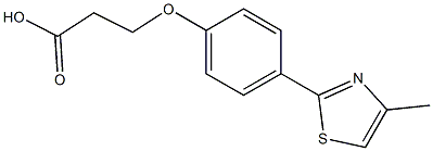 3-[4-(4-methyl-1,3-thiazol-2-yl)phenoxy]propanoic acid Structure