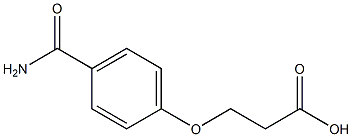 3-[4-(aminocarbonyl)phenoxy]propanoic acid Struktur