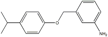 3-[4-(propan-2-yl)phenoxymethyl]aniline Struktur