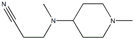 3-[methyl(1-methylpiperidin-4-yl)amino]propanenitrile Struktur