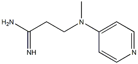 3-[methyl(pyridin-4-yl)amino]propanimidamide Struktur