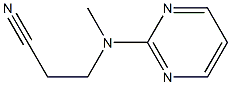 3-[methyl(pyrimidin-2-yl)amino]propanenitrile Struktur