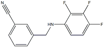 3-{[(2,3,4-trifluorophenyl)amino]methyl}benzonitrile Struktur