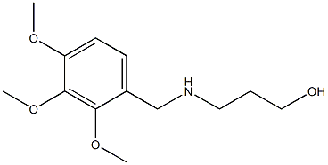 3-{[(2,3,4-trimethoxyphenyl)methyl]amino}propan-1-ol Struktur