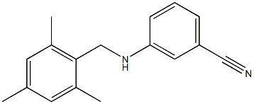 3-{[(2,4,6-trimethylphenyl)methyl]amino}benzonitrile Struktur