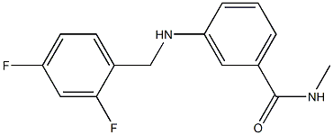 3-{[(2,4-difluorophenyl)methyl]amino}-N-methylbenzamide Struktur