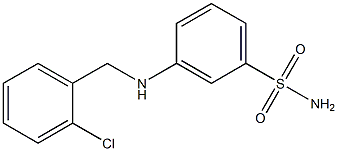 3-{[(2-chlorophenyl)methyl]amino}benzene-1-sulfonamide Struktur