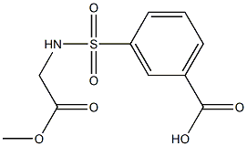 3-{[(2-methoxy-2-oxoethyl)amino]sulfonyl}benzoic acid Struktur