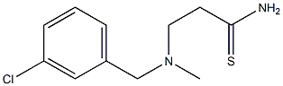 3-{[(3-chlorophenyl)methyl](methyl)amino}propanethioamide Struktur