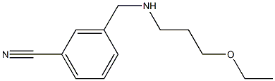 3-{[(3-ethoxypropyl)amino]methyl}benzonitrile Struktur