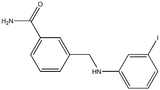 3-{[(3-iodophenyl)amino]methyl}benzamide Struktur