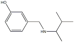 3-{[(3-methylbutan-2-yl)amino]methyl}phenol Struktur