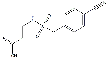 3-{[(4-cyanophenyl)methane]sulfonamido}propanoic acid Struktur