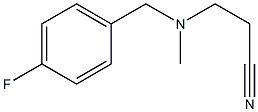 3-{[(4-fluorophenyl)methyl](methyl)amino}propanenitrile Struktur