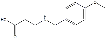 3-{[(4-methoxyphenyl)methyl]amino}propanoic acid Struktur