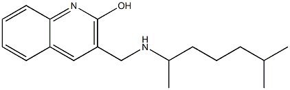 3-{[(6-methylheptan-2-yl)amino]methyl}quinolin-2-ol Struktur