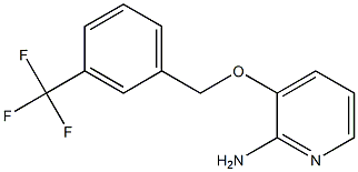 3-{[3-(trifluoromethyl)phenyl]methoxy}pyridin-2-amine Struktur