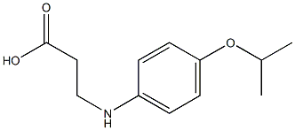 3-{[4-(propan-2-yloxy)phenyl]amino}propanoic acid Struktur