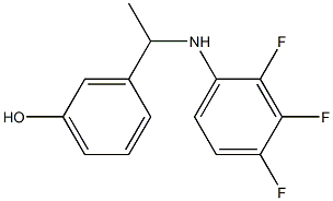 3-{1-[(2,3,4-trifluorophenyl)amino]ethyl}phenol Struktur