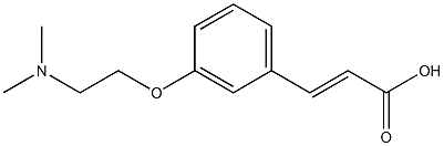 3-{3-[2-(dimethylamino)ethoxy]phenyl}prop-2-enoic acid Struktur