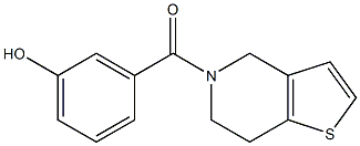 3-{4H,5H,6H,7H-thieno[3,2-c]pyridin-5-ylcarbonyl}phenol Struktur