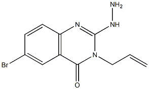 3-allyl-6-bromo-2-hydrazinoquinazolin-4(3H)-one Struktur