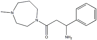 3-amino-1-(4-methyl-1,4-diazepan-1-yl)-3-phenylpropan-1-one Struktur