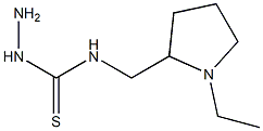 3-amino-1-[(1-ethylpyrrolidin-2-yl)methyl]thiourea Struktur